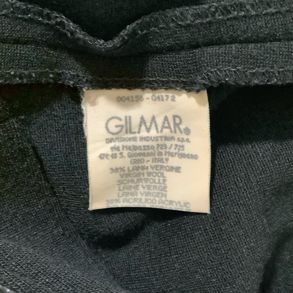 Iceberg Women's Wool Blend Black Leather Trim Trouser Pants EU 42 - Picture 6 of 7